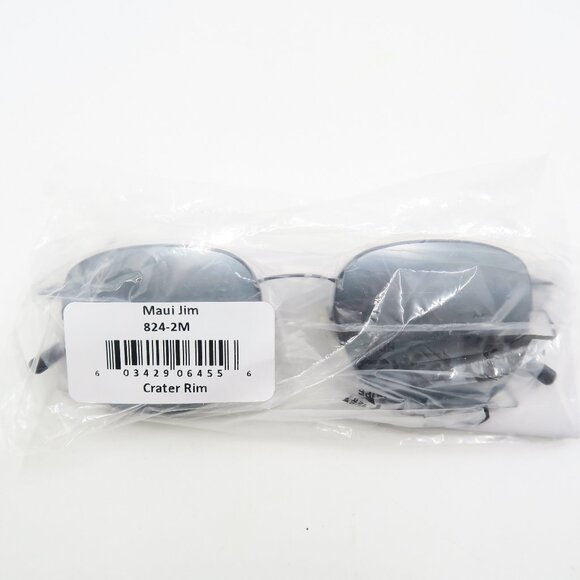 Maui Jim MJ824-2M CRATER RIM Titanium/Unisex, Made in Japan Sunglasses. - Picture 9 of 10